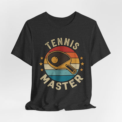 Tennis Master Tee — Retro Paddle & Ball Vintage-Style Tennis Shirt