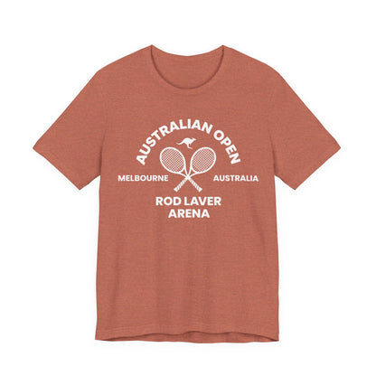 Classic White Tennis Tee — Unisex Jersey Short Sleeve