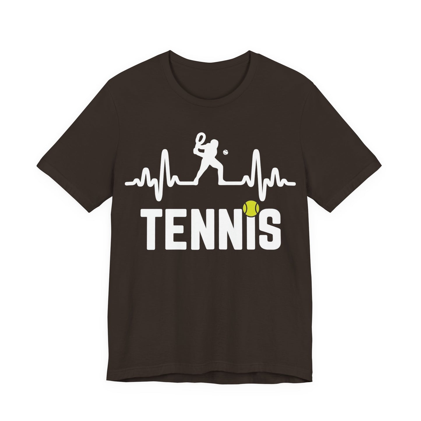 Tennis Pulse Tee — Heartbeat Tennis Player Graphic Shirt