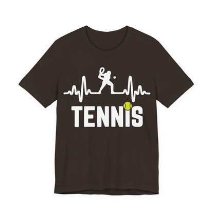 Tennis Pulse Tee — Heartbeat Tennis Player Graphic Shirt