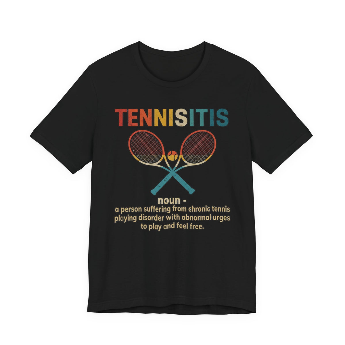 Tennisitis T-Shirt – Vintage Tennis Rackets Graphic Tee