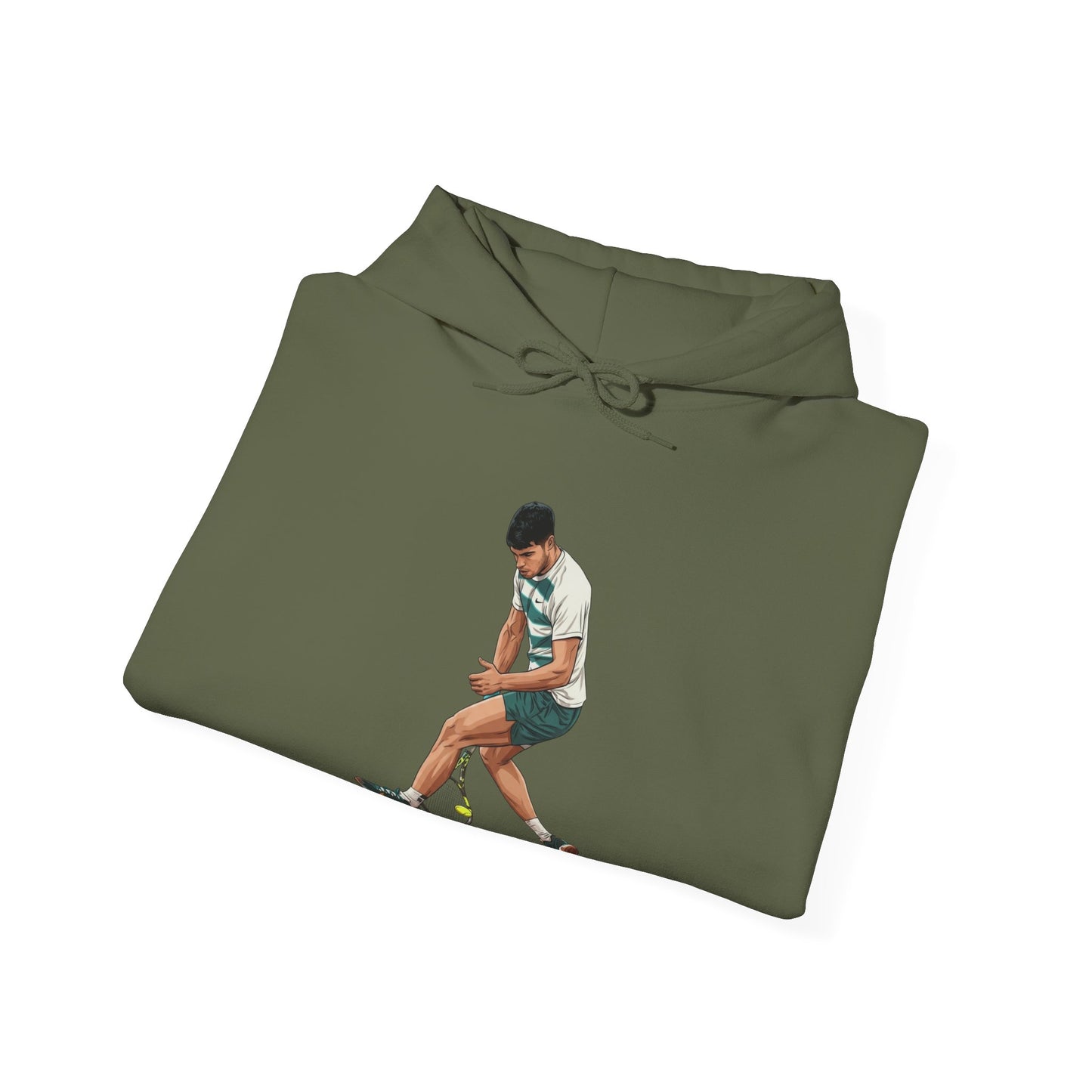 Vintage Tennis Hoodie — "It’s Carlos Alcaraz" Retro Tennis Illustration Sweatshirt