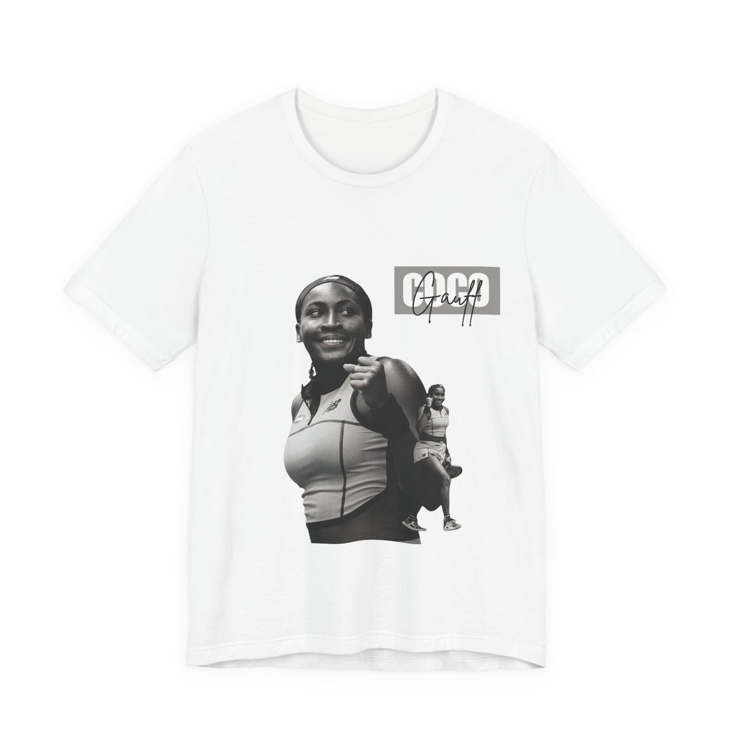 GOGP Graphic Tee — Black & White Motivational Photo T-Shirt