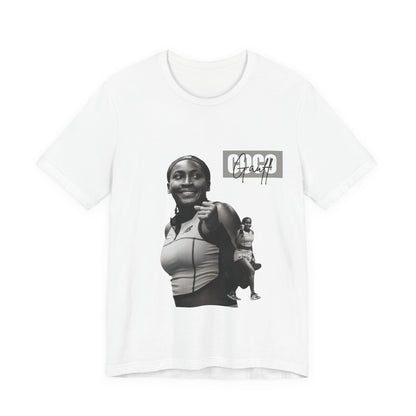 GOGP Graphic Tee — Black & White Motivational Photo T-Shirt