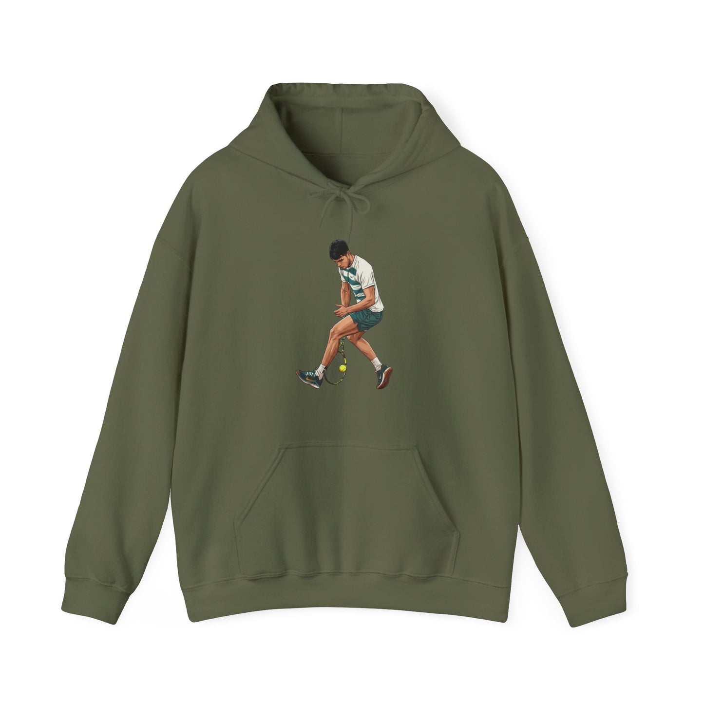 Vintage Tennis Hoodie — "It’s Carlos Alcaraz" Retro Tennis Illustration Sweatshirt