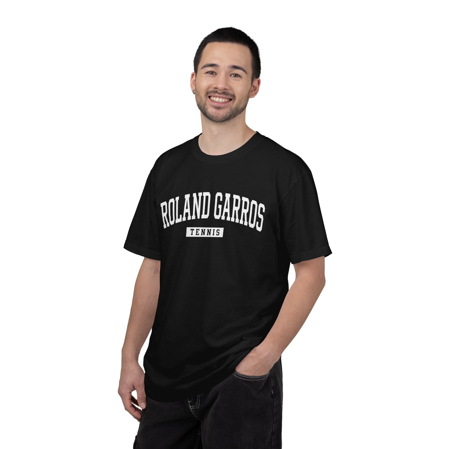 Roland Garros Retro Tennis Tee — Paris 2026 Garment-Dyed Court Shirt