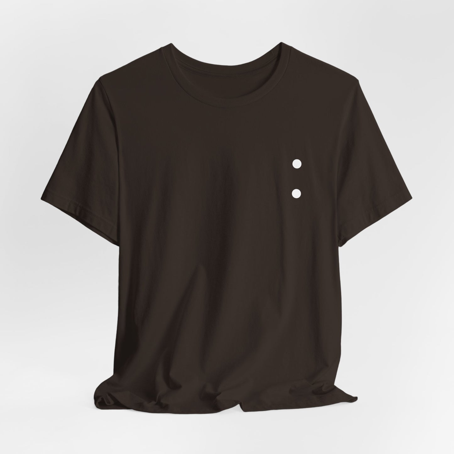 Minimal Dot Chest Tee — Casual Everyday Short Sleeve Shirt