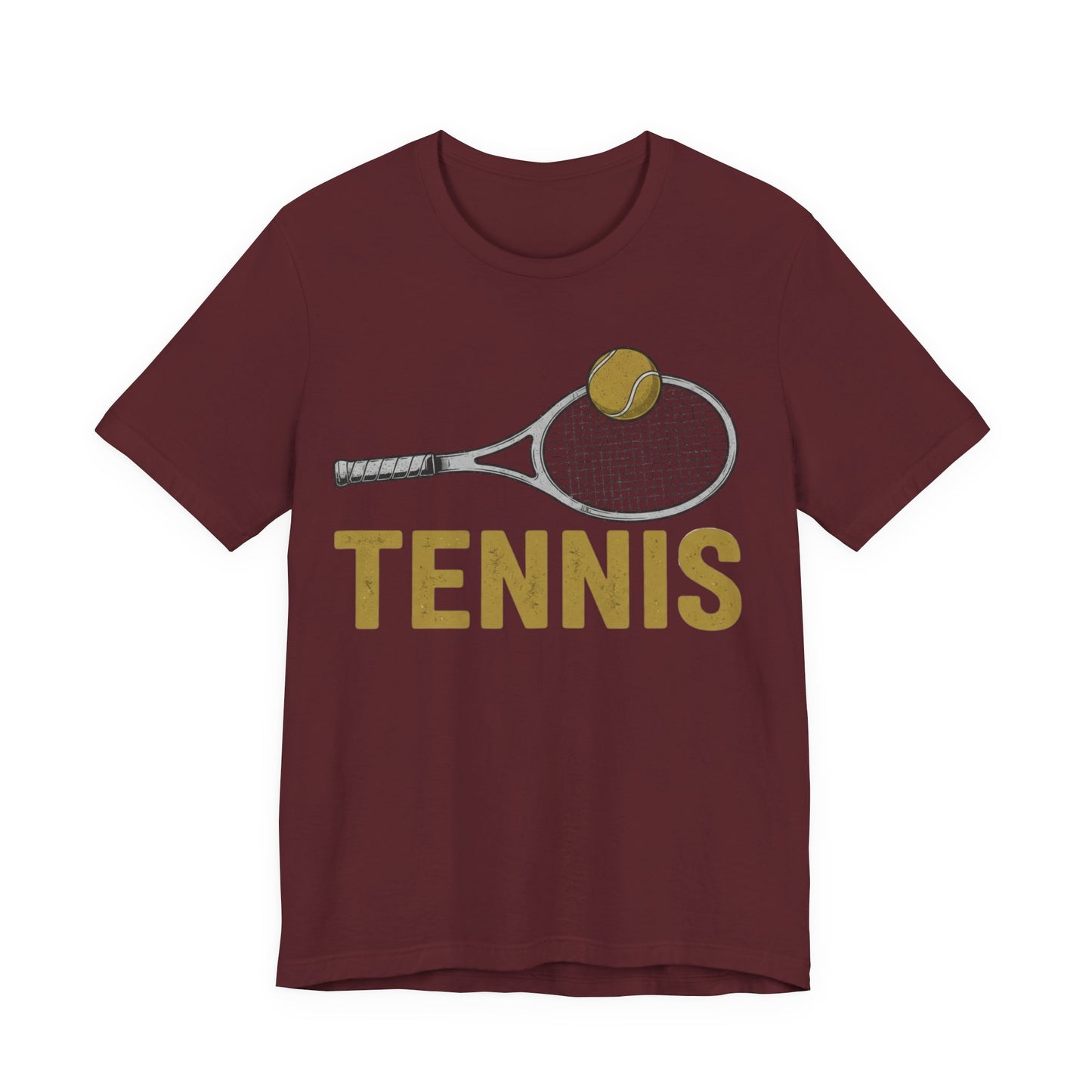 Tennis Racket & Ball Tee — Retro Athletic Tennis T‑Shirt