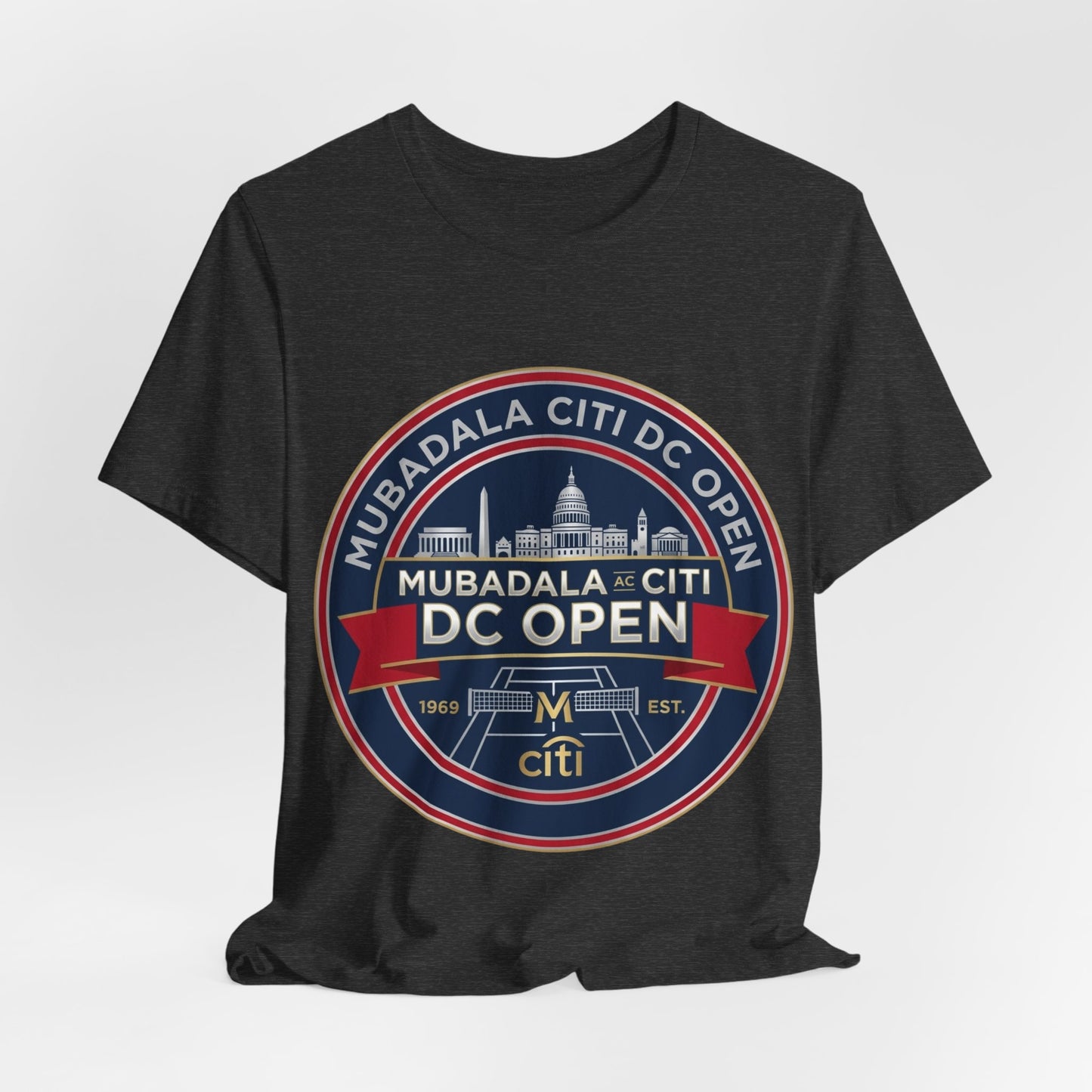 DC Open Tennis Tee — 'Mubadala Citi DC Open' Vintage Badge Shirt