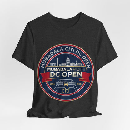 DC Open Tennis Tee — 'Mubadala Citi DC Open' Vintage Badge Shirt