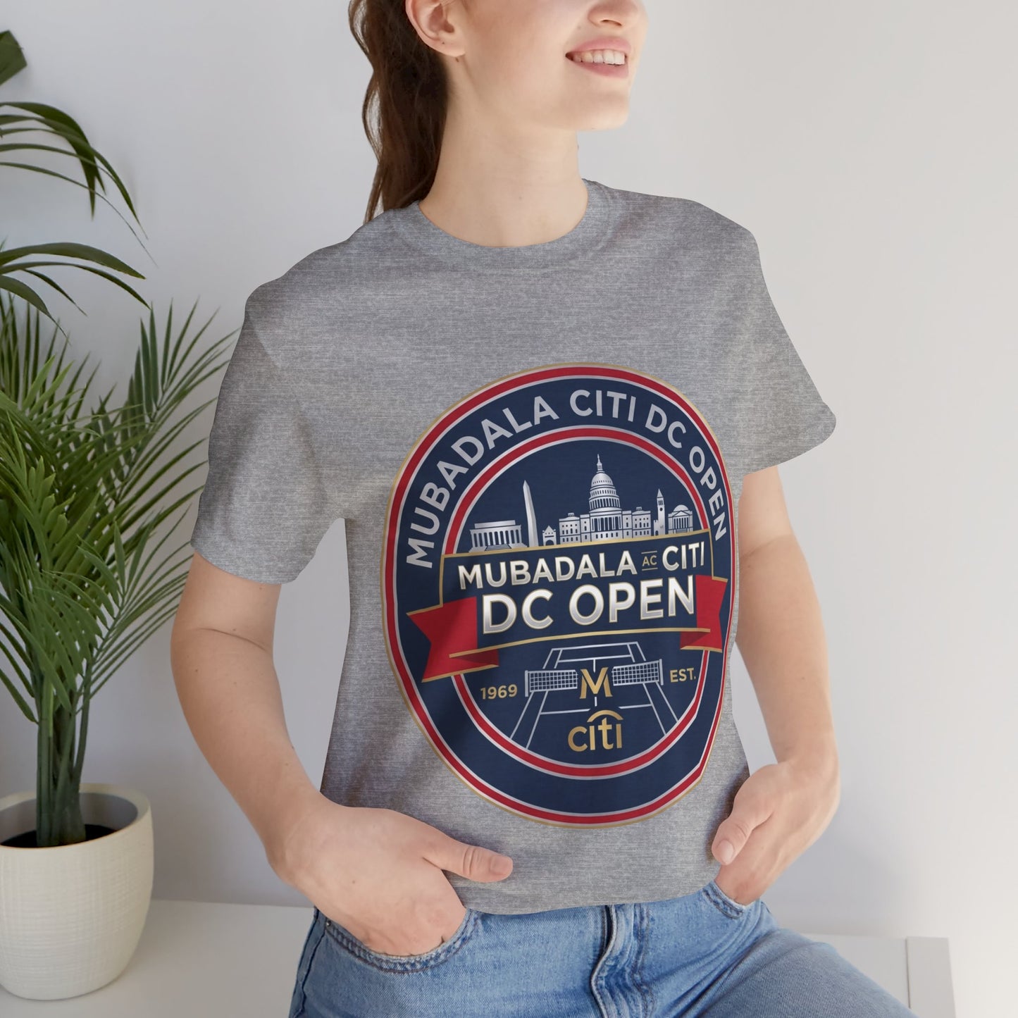 DC Open Tennis Tee — 'Mubadala Citi DC Open' Vintage Badge Shirt