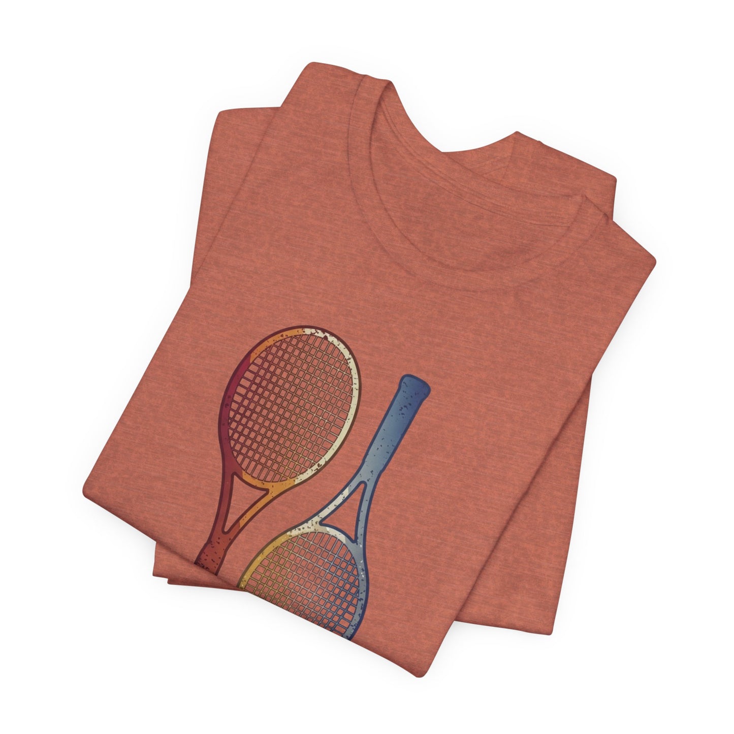Tennis Rackets Tee — Vintage Wooden Racquets Graphic Shirt