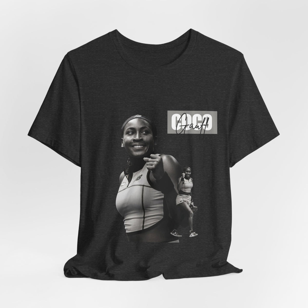 GOGP Graphic Tee — Black & White Motivational Photo T-Shirt