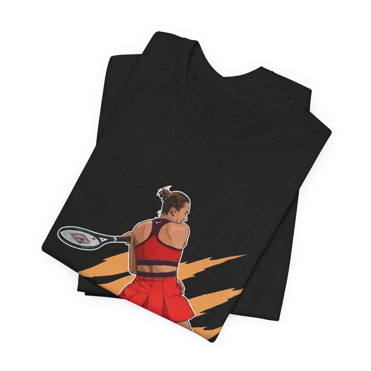 Tennis Player Aryna Sabalenka Graphic Tee — Dynamic Female Athlete Design