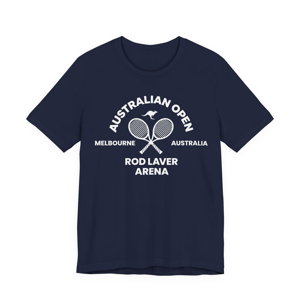 Classic White Tennis Tee — Unisex Jersey Short Sleeve