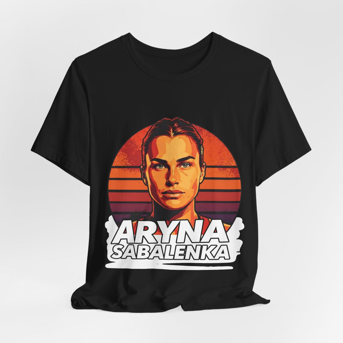 Aryna Sabalenka Graphic Tee — Vintage Sunset Tennis Player T-Shirt