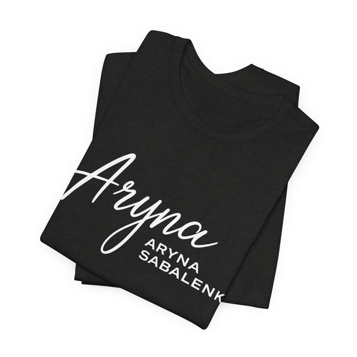 Sabalenka Classic White Tee — Plain Short Sleeve T-Shirt