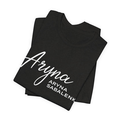 Sabalenka Classic White Tee — Plain Short Sleeve T-Shirt