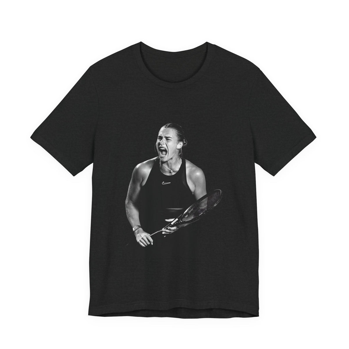 Tennis Player Sabalenka Graphic Tee — Energetic Champion Tennis T‑Shirt