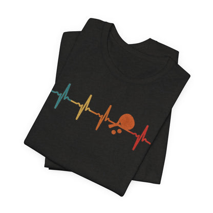 Tennis Heartbeat Tee – Retro Surfing Wave Graphic T-Shirt