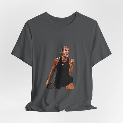 Tennis Player Aryna Sabalenka Victory Graphic Tee
