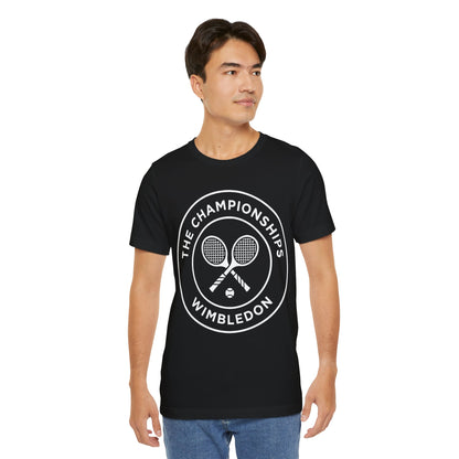 Wimbledon Championships Tennis Tee — Retro Tennis Racket Logo T-Shirt