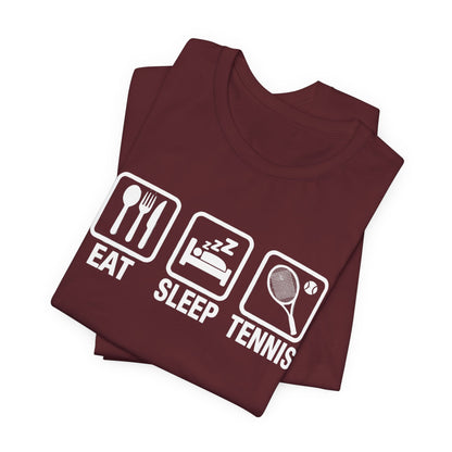 Tennis Tee — "Eat Sleep Tennis" Graphic Shirt