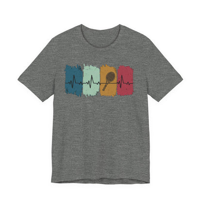 Drum Heartbeat T-Shirt – Retro Brushstroke Drumstick Heartbeat Tee