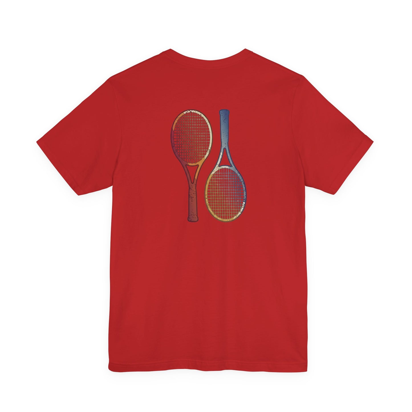 Tennis Rackets Tee — Vintage Wooden Racquets Graphic Shirt