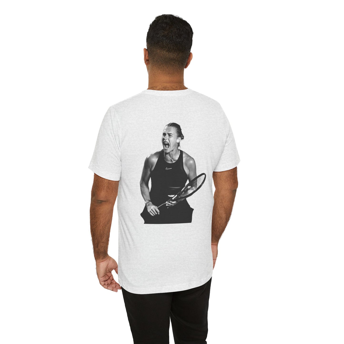 Sabalenka The Tigress Graphic Tee — Empowered Woman & Tiger Illustration