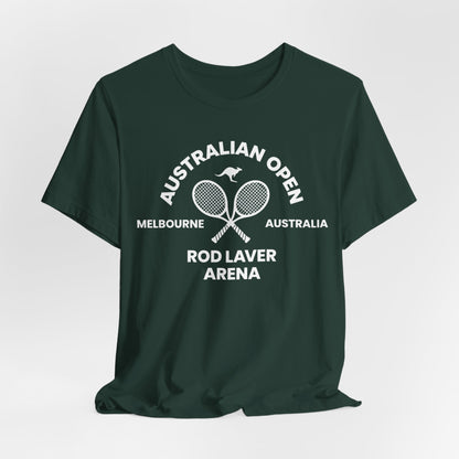 Classic White Tennis Tee — Unisex Jersey Short Sleeve