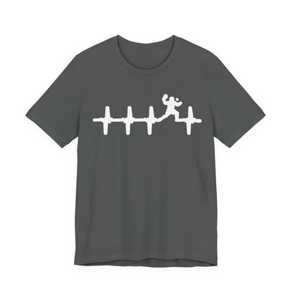 Runner Heartbeat T‑Shirt — Heartbeat EKG with Tennis Runner Graphic Tee