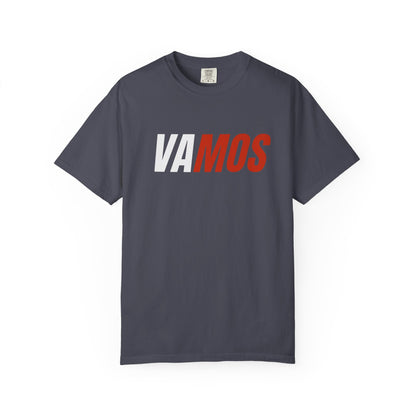 VAMOS Graphic T-Shirt — Bold Two-Tone Sports Fan Tee