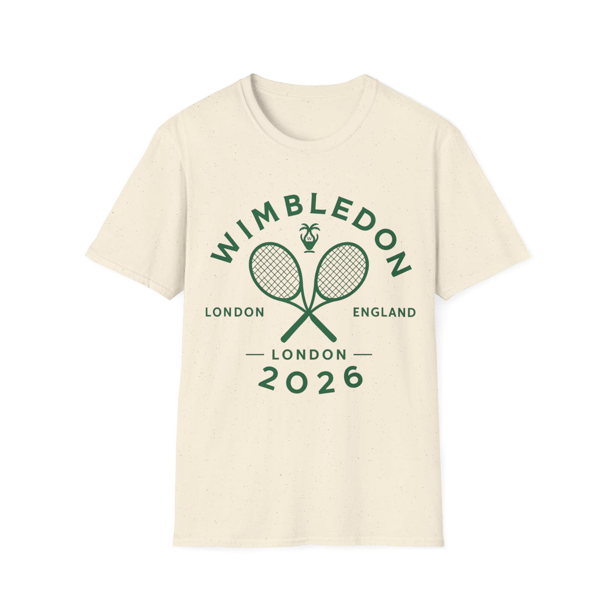 Wimbledon 2026 Tennis T‑Shirt — Vintage Rackets London Logo