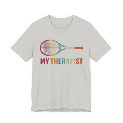 Tennis 'My Therapist' Graphic Tee — Funny Tennis Player Gift