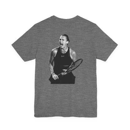 Sabalenka The Tigress Graphic Tee — Empowered Woman & Tiger Illustration