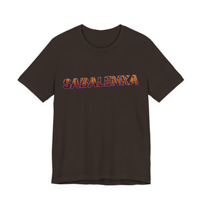 Sabalenka Tennis T‑Shirt — Bold Text Fan Tee