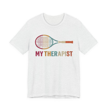 Tennis 'My Therapist' Graphic Tee — Funny Tennis Player Gift