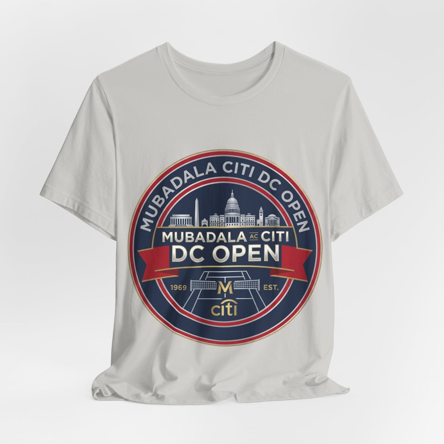 DC Open Tennis Tee — 'Mubadala Citi DC Open' Vintage Badge Shirt