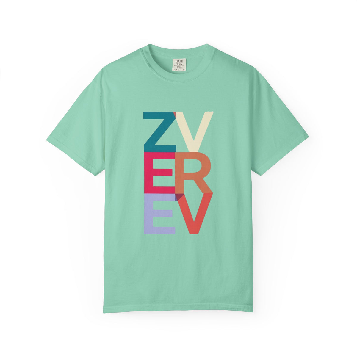 ALEXANDER ZVEREV Colorblock Vertical Logo T‑Shirt