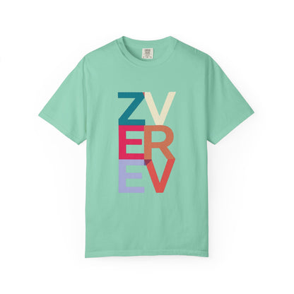 ALEXANDER ZVEREV Colorblock Vertical Logo T‑Shirt