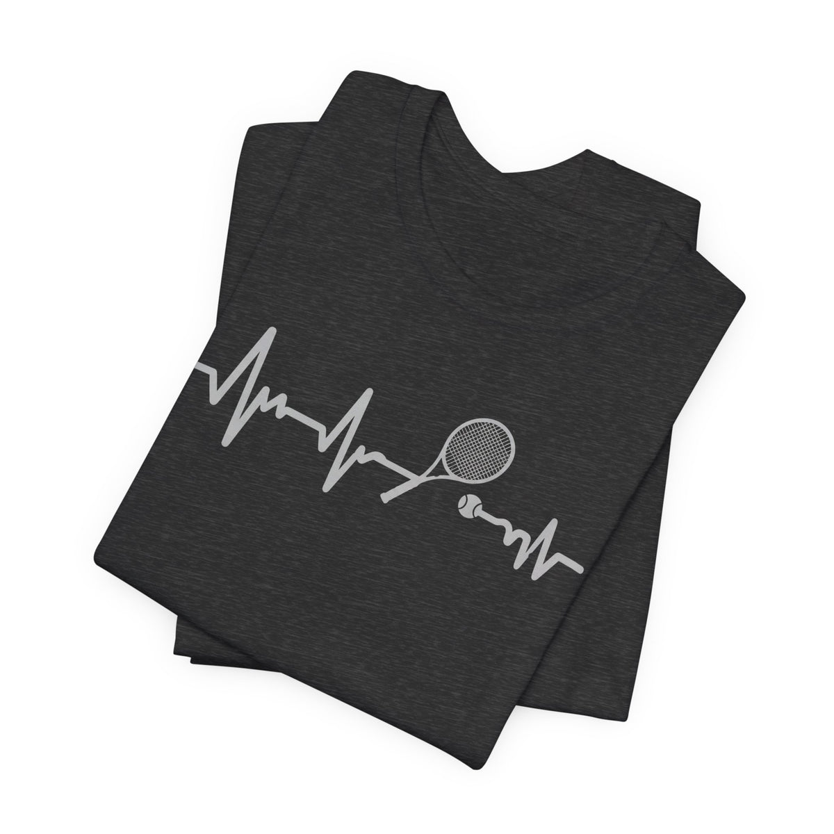 Tennis Heartbeat Tee — Racket Pulse Graphic T-Shirt