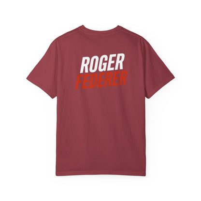 Federer Cartoon Tennis T-Shirt — Retro Athlete Graphic Tee