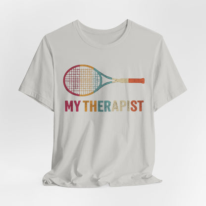 Tennis 'My Therapist' Graphic Tee — Funny Tennis Player Gift