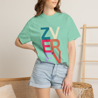 ALEXANDER ZVEREV Colorblock Vertical Logo T‑Shirt