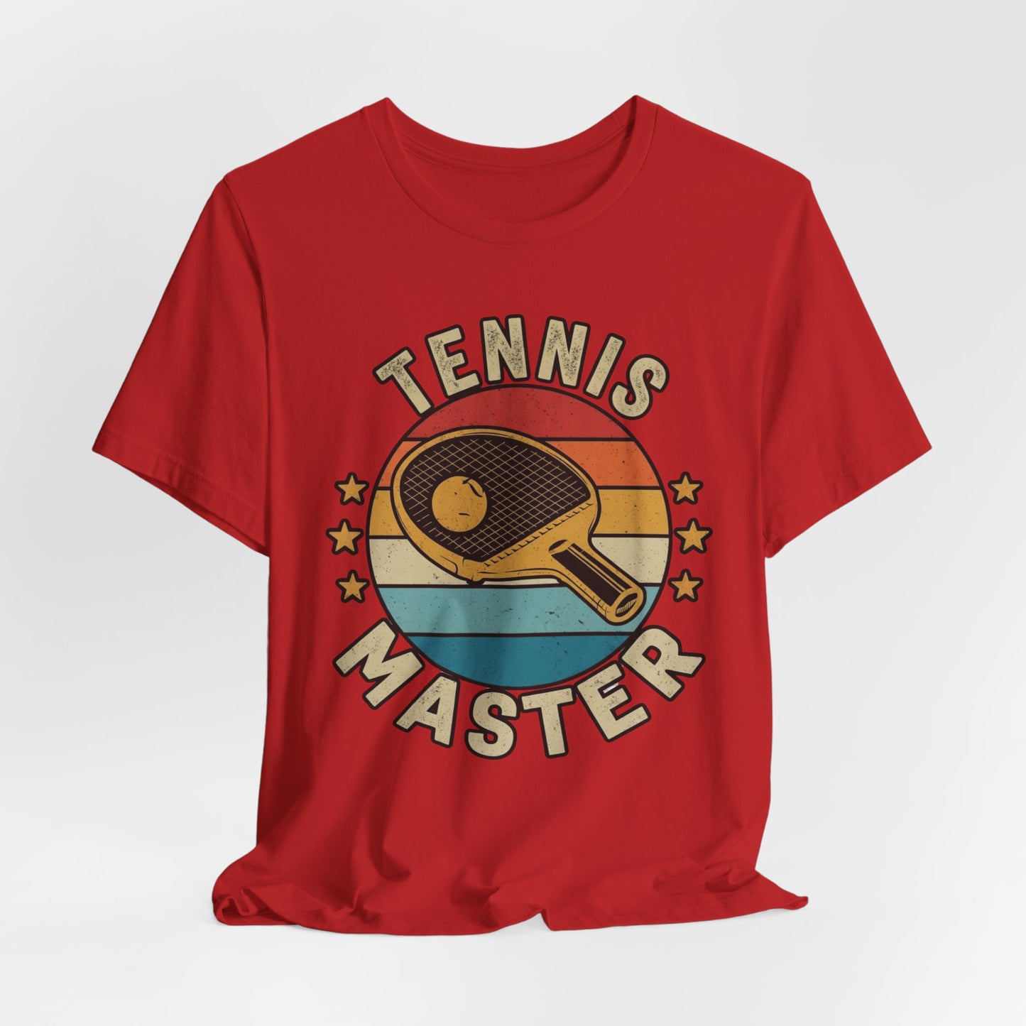 Tennis Master Tee — Retro Paddle & Ball Vintage-Style Tennis Shirt