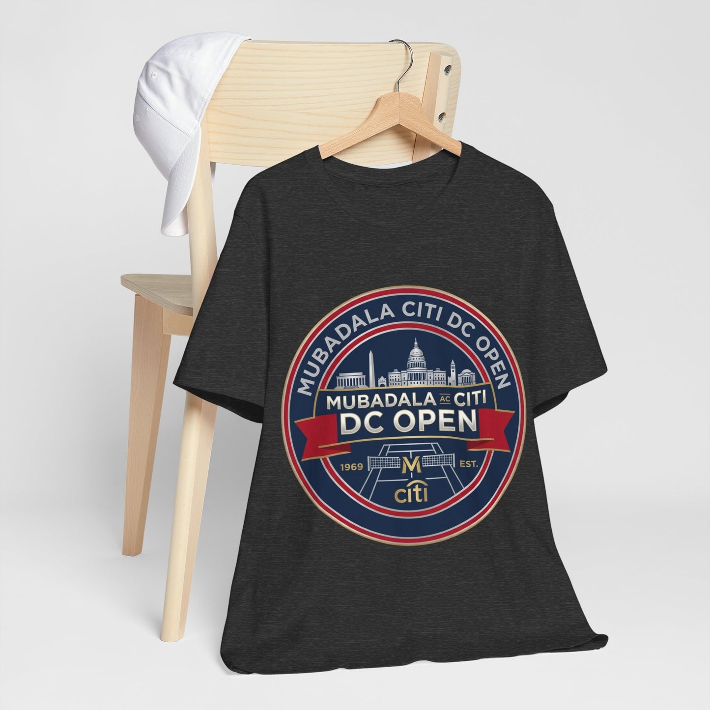 DC Open Tennis Tee — 'Mubadala Citi DC Open' Vintage Badge Shirt