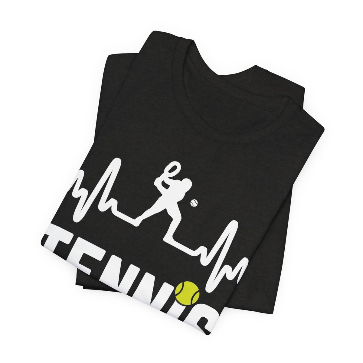 Tennis Pulse Tee — Heartbeat Tennis Player Graphic Shirt