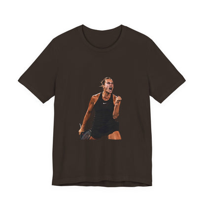 Tennis Player Aryna Sabalenka Victory Graphic Tee