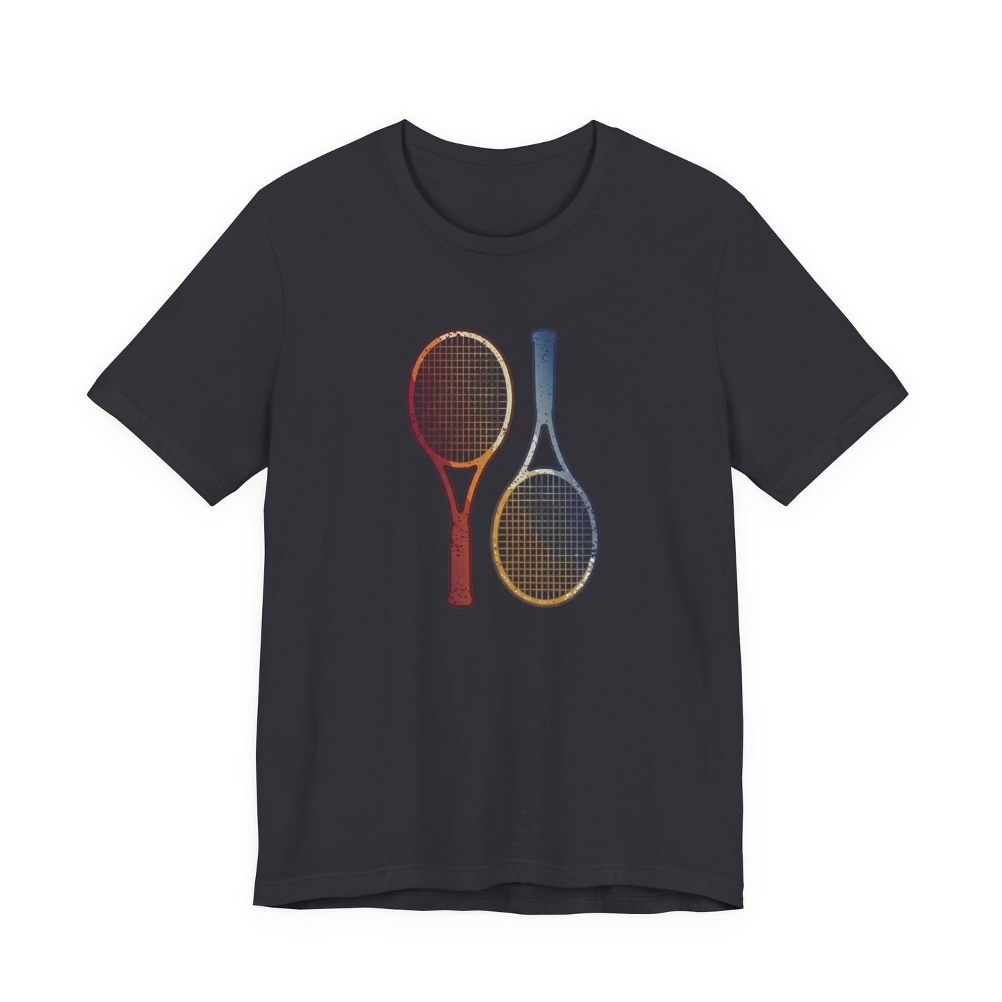 Tennis Rackets Tee — Vintage Wooden Racquets Graphic Shirt